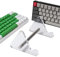 BBTISG 1 Ebenen Acryl Tastaturständer, Transparenter Mechanischer Tastaturhalter Geneigter Tastaturständer für Computerspiele und Tippen für Tastaturen für Büro und Zuhause