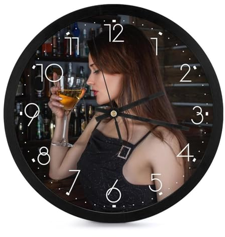 GZYZXP Wanduhr mit Foto, Mit Foto Bild Personalisiert, Personalisierte Wanduhr, leise Wanduhr, Design Wanduhren für Wohnzimmer Schlafzimmer & Küche, 10in, personalisierte Geschenke