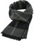 Zando Winter Schal Herren,Super Weich Karierter Schal Angedickt Winddicht und Warm Herrenschal Schwarze Graue Quadrate