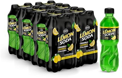 Lemonsoda | Bevanda Gassata al Limone, 6 Confezioni x 4 Bottiglie da 25 cl | PET, L'originale Limonata Italiana, Rinfrescante, Succo di Limoni Siciliani, Senza Coloranti