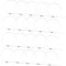 Anneome Dog Fence Ties 100pcs Heavy Duty Metal Zip Ties for Chain Link Fence Slats
