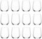 Garden Mile Drinking Glasses Prosecco Wine Glassware Gift Set Party Bar Restaurant Catering Dining Hen Barware Engagement Wedding Mothers Day Home Kitchen Decor (12pc Drinking Glasses)