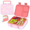 Anyiner Brotdose Kinder mit Fächern, Auslaufsicher Bento Box Kinder Mikrowellengeeignet Lunchbox, BPA-frei Jausenbox mit Soßenbecher für Schule & Kindergarten