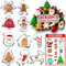 10 Pcs Large Christmas Cookie Cutters Stainless Steel, Holiday Cookie Cutters Christmas set Include Tree Skirt, Ginger Man, Snowman, Reindeer, Snowflake, Santa Head, Candy Stick, Stocking, Bell, Home.