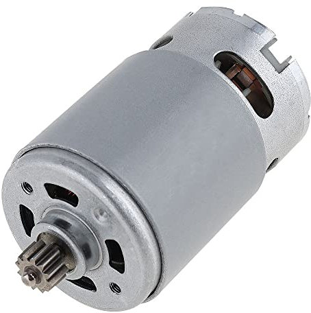 Simpls Moteur à Courant Continu RS550 18V 19500 /Min avec 11 Dents à Deux Vitesses et BoîTe de Vitesses à Couple éLevé pour Perceuse/Tournevis éLectrique