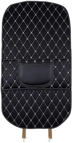 MSMDG 2 Stück Rückenlehnenschutz Auto für Buick Regal 4.Generation, Auto Sitzschutz Rückenlehne Wasserdicht Anti-Schmutzig Kickpad,B/Long-Black