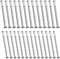 100Pcs M4/M3 Door Handle Bolt Through Fixings Set, Door Handle Fixing Screws and Sleeves, Door Handle Screws M4/Door Handle Fixing Screws M3, Nickel Plated Connecting Screw for Furniture Cabinet
