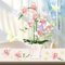 LURNODY Blocs de Construction D'Orchidées 718 Pièce Orchidée Artificielle Jouets de Construction de Vacanc Ensemble de Bloc de Construction Fleurs Convient aux Enfants pour Exercer Leur Cerveau