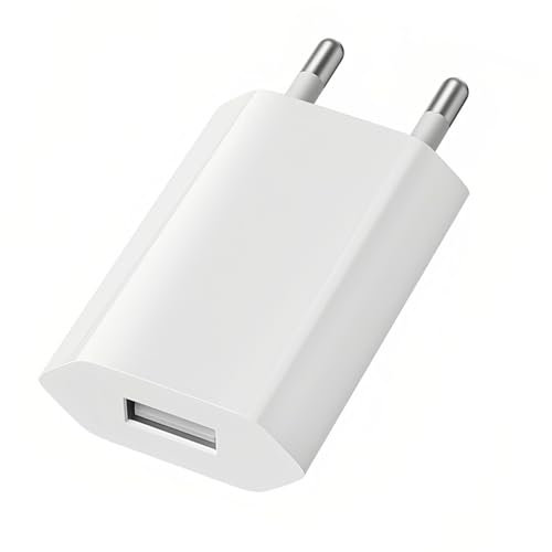 Chargeur USB 5V/1A - Adaptateur Secteur Universel Pour Phone, Pad, Smartwatch, Tablette, Écouteurs - Prise Électrique 1pc