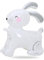 DazzJoy Kaninchen Folienballon Stehend, Ostern Deko Hase Luftballons Geburtstag Deko, Ostern Kindergeburtstag Deko Ballon Osterhasen, Helium Ballons für Hasen Thema Geburtstag Deko, Baby Shower Party