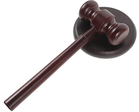 VICASKY Richterhammer Aus Holz Für Spielzeug Und Requisiten Auktionshammer Holz Für Junge Mädchen Und Geschenke Richterhammer Holzeinsatz Für Theatersets Und Dekoration