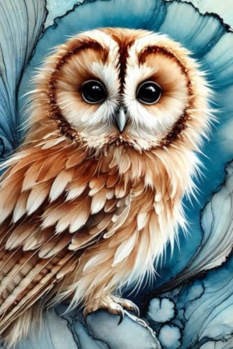 Tawny Owl Notebook - 200 lined pages 6x9