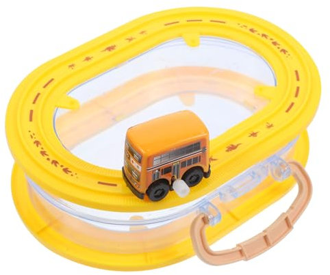 Vaguelly Mini Wind-up Toy Car Storage Box Plastic Storage for Boys and Girls Versatile Safe Travel Toy Organizer for Playtime Go