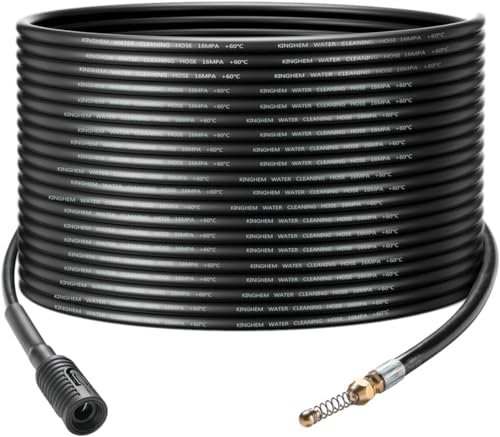 Hochdruckreiniger-Verlängerungsrohr-Reinigungsschlauch-Reinigungsset, flexibler Rohr-Entsperrer, Kanaldüse, mit rotierender Strahldüse, für Bosch-Hochdruckreiniger, EasyAquatak UniversalAquatak AQT