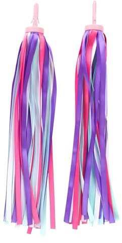 Jubilofex Fahrrad-Streamer – Lenkerpeitsche, Band für | Bunte Scooter-Fringe, Dekoration mit Fransen aus Polyester für Balance-Fahrräder, Roller, Mädchenzyklen,