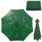 Toldo de Recambio de Sombrilla 4M-8Varillas, Impermeable Cubierta De Sombrilla De Tela De Repuesto, Protección UV (Green)