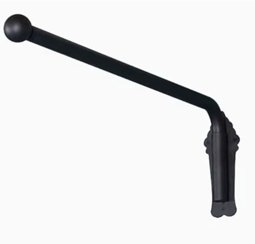 Heavy Duty Curtain Rods, Swing Arm Curtain Display Stand for Front Door and Window Drapery, Adjustable Curtain Poles for Side Panels