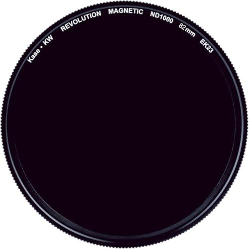 Kase KW Revolution Plus ND1000 Graufilter, magnetisch, stoßfest, 10 Blendenstufen, optisches Glas (82 mm)