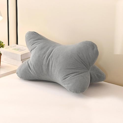 Aarcyye Lesekissen, Leseknochen Anatomisch Geformtes Stützkissen, Leseknochen, Lendenstütze Flexible Stütze für Büche, Lendenwirbelstützkissen Zum Relaxen, für Wohnzimmer(Blau)