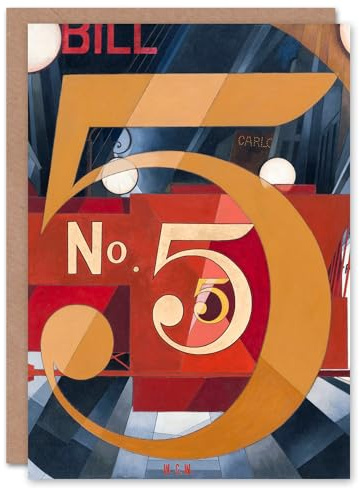 Artery8 Charles Demuth Art Card I Saw the Figure 5 in Gold
