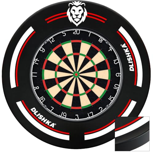 Dlishka Dartscheibe Dart ZubehöR-Dart Surround Eva,Dartscheibe Schutzring FüR Verpasste WüRfe,Einfache Montage FüR Zuhause&Outdoor,Der Dartscheibe Surround Ring.