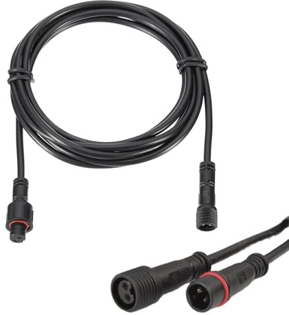 Extension Cable for Garden Lights,Extension Cable for Outdoor Lights,IP67 Waterproof 2 Pin Outdoor Lights Extension Lead Wire,for Outdoor LED Deck Light Power Cord,5m