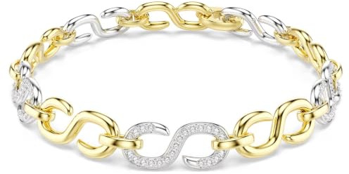 Swarovski Dextera Armband, rund, Weiß, Mix aus Oberflächen