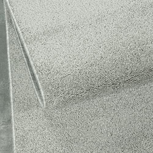 KADIMA DESIGN Wohnzimmerteppich Einfarbig Schlicht Pflegeleicht Elegant Waschbar Langlebig Strapazierfähig Rund Creme 160x160 cm Schlafzimmer Wohnzimmer Schadstoffgeprüft | Main