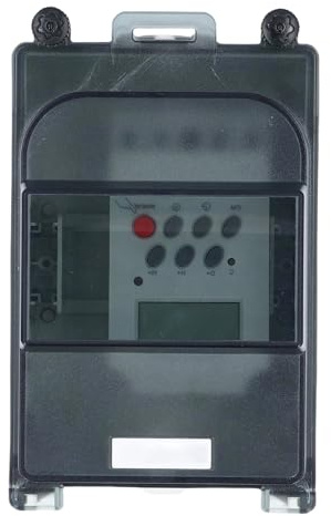 Odorkle Minuteur de Pompe de Piscine WiFi, Minuterie de Pompe à Eau 40 A 240 V 2 CV, Robuste, pour Usage Intérieur et Extérieur, avec 28 Programmes Marche/arrêt, étanche IP67, pour