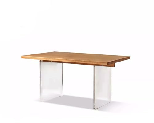 MIROOOO Coffee Table Solid Wood Dining Table Cherry Rectangular Workbench Home Island Modern Wooden
