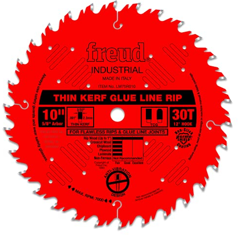 Freud LM75R010 Industrie-Klinge mit dünner Schnittfuge, 25,4 cm x 30T