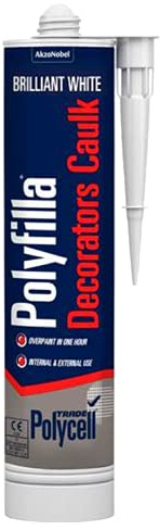 Polycell Polyfilla Decorators Caulk, White 380ml Trade Cartridge