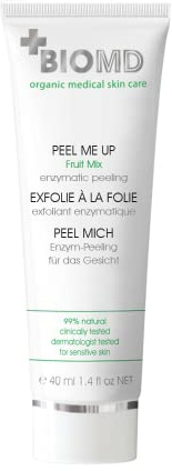 BioMD Peel Mich, Fruit Mix, peelt, mildert Falten, Süßmandelöl, Kakaobutter, Sheabutter, Aloe Vera, Heidelbeerextrakt, Zuckerrohrextrakt, Orangenextrakt, Zitronenextrakt, 40 ml
