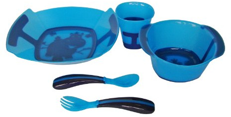 Plastorex - 70 8488 A1 - Kit Vaisselle - Comme Un Grand - Sous Emballage Pegboardable Transparent - Bleu