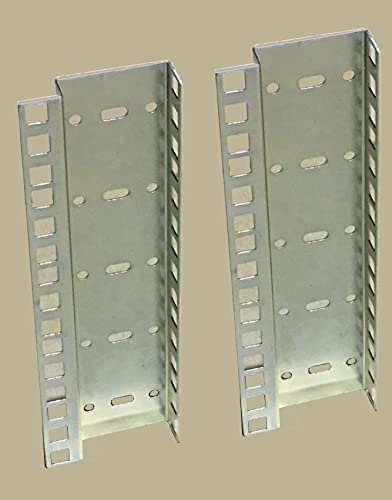 AllMetalParts 5U ZINC FINISHED DOUBLE RACK STRIP PAIR
