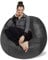 Sofa Sack XL-Das Neue Komforterlebnis -Sitzsack mit Memory Schaumstoff Füllung-Ideal zum Relaxen im Wohnzimmer oder Kinderzimmer-Samtig weicher Velour Bezug in Stahlgrau