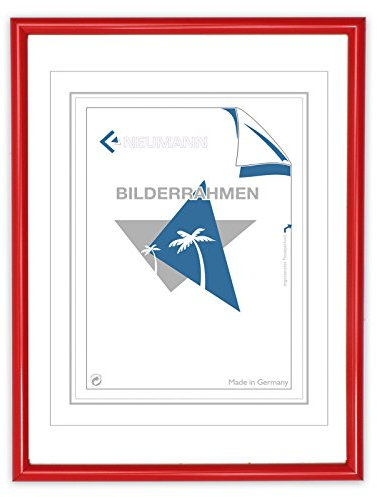 Neumann Bilderrahmen Kunststoffrahmen Classic, 40x60 cm, rot