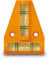 Mini nivel de burbuja de piramide