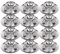 Schramm® 12 Stück Edelstahl Eierbecher Eierhalter stapelbar Eier Becher Egg Cup Eierständer Ständer 4 Personen Gastro Qualität