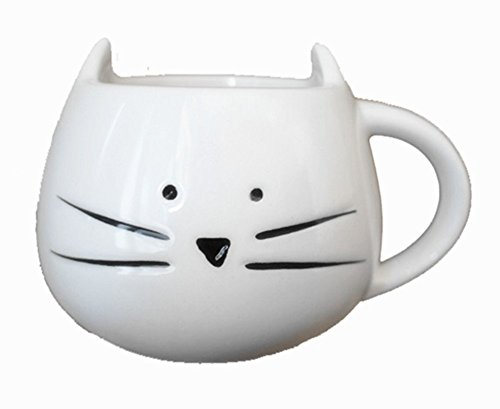 FunRun Nette Kätzchen Kaffee Tasse Keramik Porzellan Tasse für Wasser / Tee / Milch / Kaffeeischer Schutz