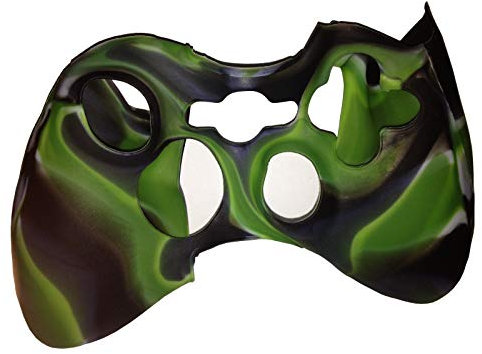 OSTENT Camouflage weiche Silikon Skin Tasche Tasche kompatibel für Microsoft Xbox 360 Controller - Farbe grün