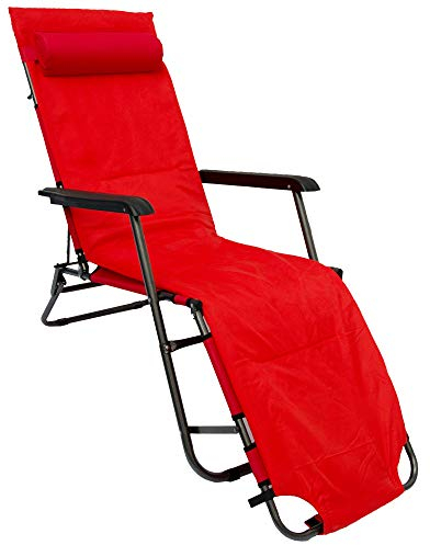 AMANKA 178x60 Relaxliege Garten Liegestuhl Klappbar - Gartenstuhl mit Liegefunktion - Sonnenliege Faltbar - Campingliege Leicht - Gartenliege Wetterfest - Mobile Strandliege Relaxsessel Outdoor Liege