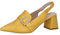 Caprice Damen Slingpumps aus Leder Spitz, Gelb (Yellow Perlato), 36 EU