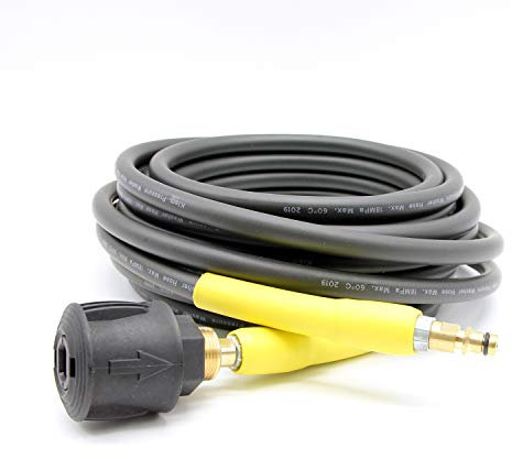 20M Extension for Karcher K Series High Pressure Hose | Click Type Bayonet Plug Quick Connector | K2, K3, K4, K5, K6, K7