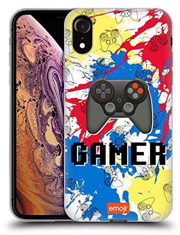 Head Case Designs Officially Licensed emoji® Gamer Trendy Soft Gel Case Compatible With Apple iPhone XR