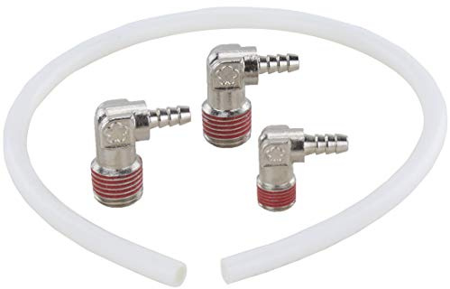 H2O PRO Pressure Fitting Kit, Connects Pressure Switch to Jet Pump, Includes 2 x 1/4 Elbows, 1/8 Elbow and Plastic Tube, Model 148128