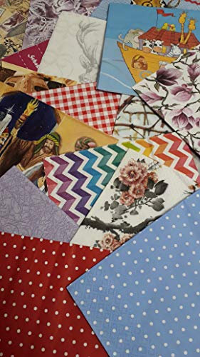 Servietten einzeln/große Mischung zum Sammeln und Basteln 33x33cm