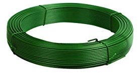 Papillon Alambre de tensión galvanizado y plastificado para redes metálicas, vallas, puertas de pedales, 100 m