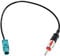 RED WOLF Fakra to Single DIN Male Aerial Antenna Lead Cable Adaptor Connector Compatible with Volkswagen Passat Golf Jetta, Fit BMW 1/3 / 5 Series for FM AM Aerial DAB Radio Wire Loom 12 Inch