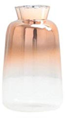 WOOAI Vase en Verre dégradé de Style Nordique pour la décoration de Bureau à la Maison Vase Simple conteneur de Plantes Vase en Or Rose décoration Maison, A, Chine